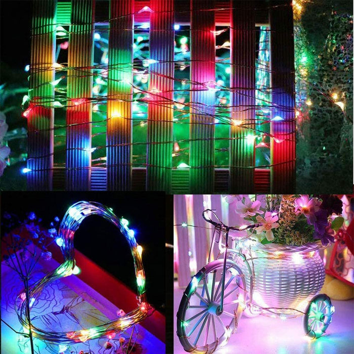 10M 100LED Battery Cooper Wire Light String Fairy Lights Xmas Party Remote
