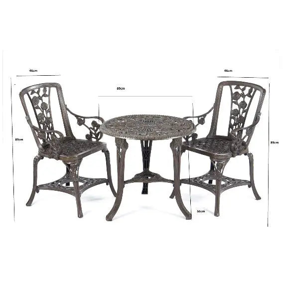 Rose Armchair Patio Set – Vintage Style with Comfy Chairs - Samanta Factory