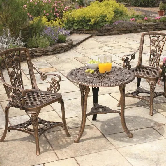 Rose Armchair Patio Set – Vintage Style with Comfy Chairs - Samanta Factory