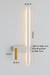 Nordic Modern LED Wall Lamp – Black & White Minimalist Design for Living Room & Bedroom - Samanta Factory