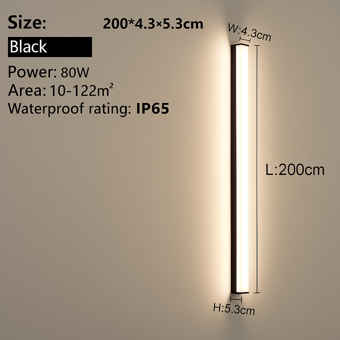 Outdoor Wall Lamp – Waterproof LED Strip Light for Garden & Balcony - Samanta Factory