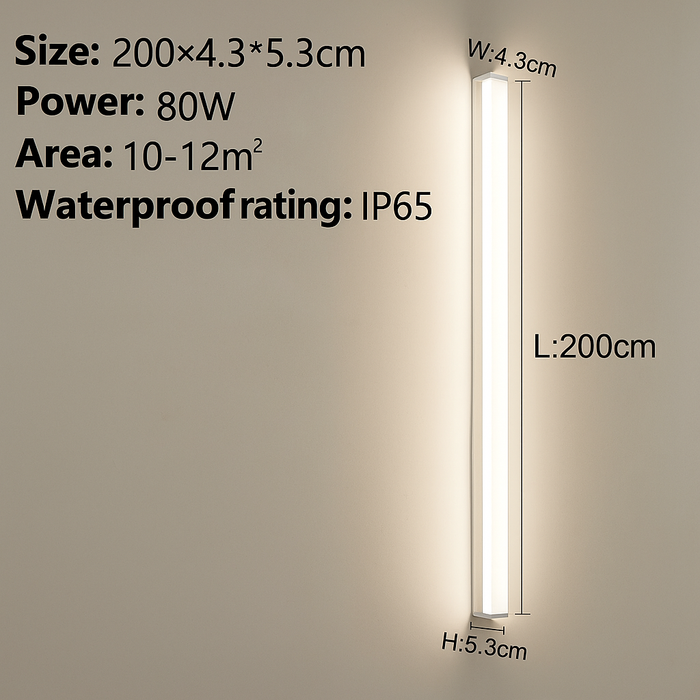 Outdoor Wall Lamp – Waterproof LED Strip Light for Garden & Balcony - Samanta Factory