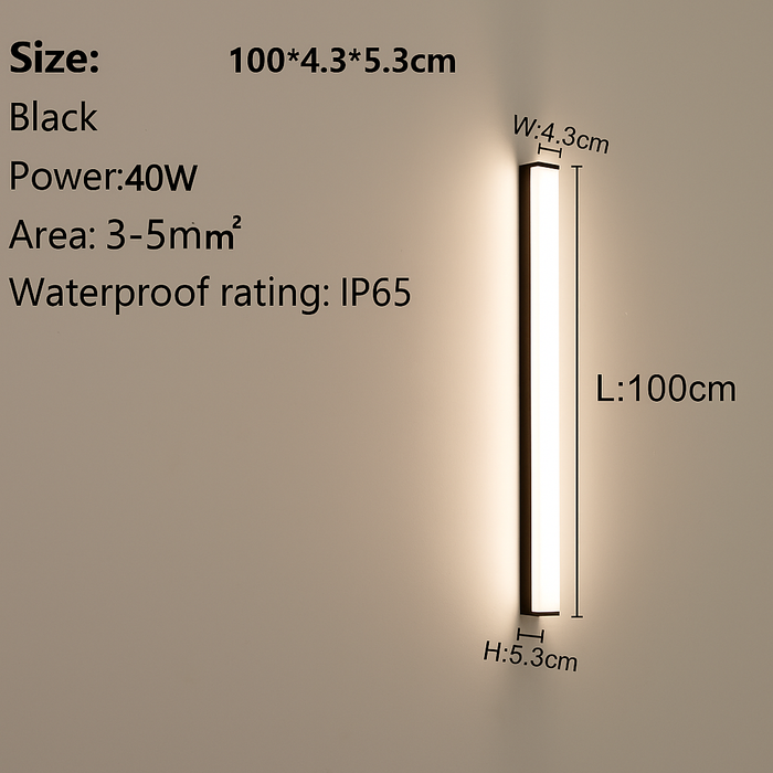 Outdoor Wall Lamp – Waterproof LED Strip Light for Garden & Balcony - Samanta Factory