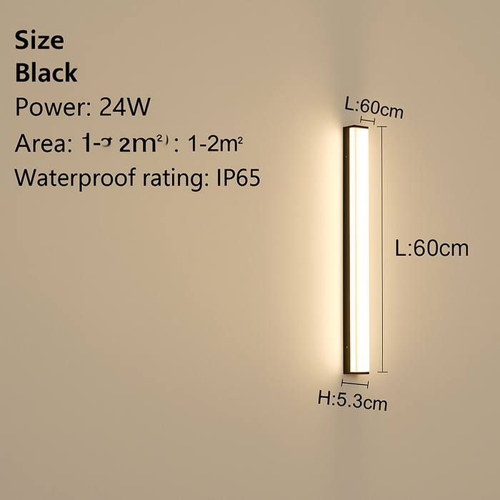 Outdoor Wall Lamp – Waterproof LED Strip Light for Garden & Balcony - Samanta Factory