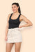 Cargo Skort – Belted Utility Design with Built-In Shorts - Samanta Factory