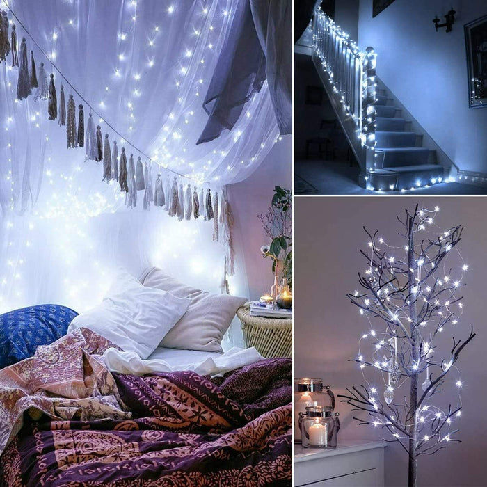 10M 100LED Battery Cooper Wire Light String Fairy Lights Xmas Party Remote