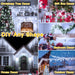 400 LED Icicle Lights 17M Super Bright Christmas Snowing Effect Outdoor Light UK