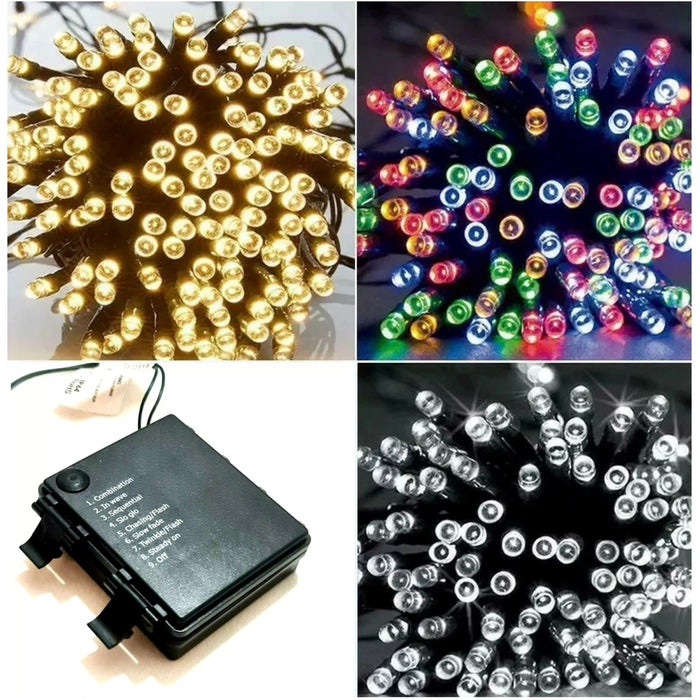 Battery Operated Fairy Lights with Timer Christmas Tree Indooroutdoor Xmas Decor