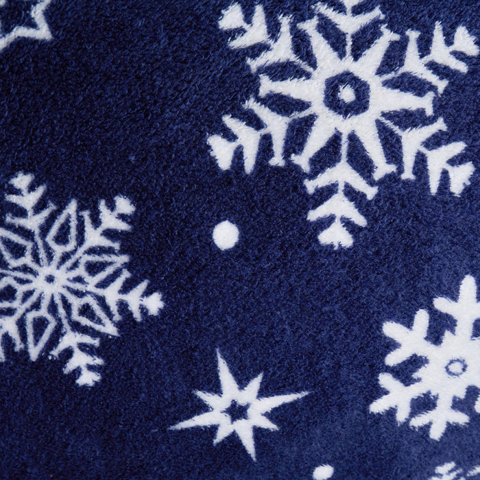 Snowflake Teddy Fleece Duvet Cover Bedding Set Winter Christmas Quilt Bed Soft