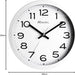 Wall Clock – Modern 25cm White Dial with Silent Sweep - Samanta Factory