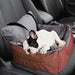 Washable Dog Car Seat Bed Pet Booster Seat Pet Travel Carrier with Safety Leash