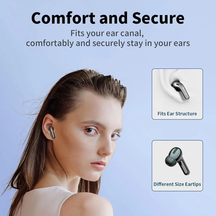 Wireless Earbuds Bluetooth 5.3 Headphones Waterproof Noise Cancelling