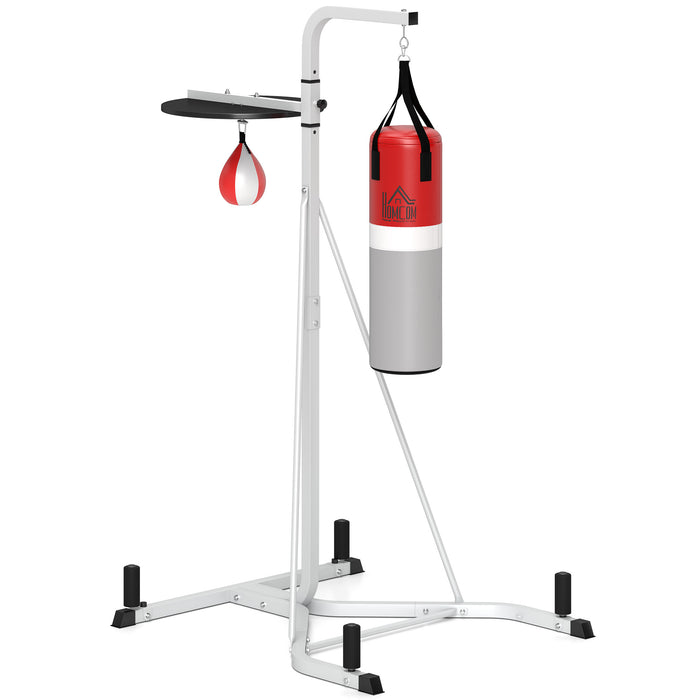 Freestanding Punching Bag & Sandbag Station – Adjustable Duo Training Stand with Pump - Samanta Factory