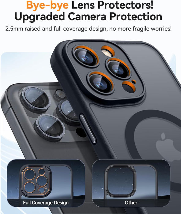 Case for Iphone 16 Pro Max 16 Pro 16 plus Shockproof Magnetic Magsafe Back Cover