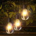 20LED Solar Powered Retro Bulb String Lights Garden Outdoor Fairy Christmas Lamp