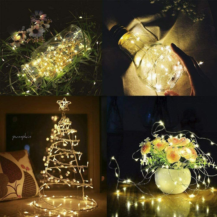 10M 100LED Battery Cooper Wire Light String Fairy Lights Xmas Party Remote