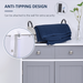 Freestanding Bathroom Cabinet – White MDF Storage Unit with Drawers & Adjustable Shelf - Samanta Factory