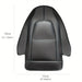 Black waterproof seat back protector with pocket for Tesla Model 3 and Model Y