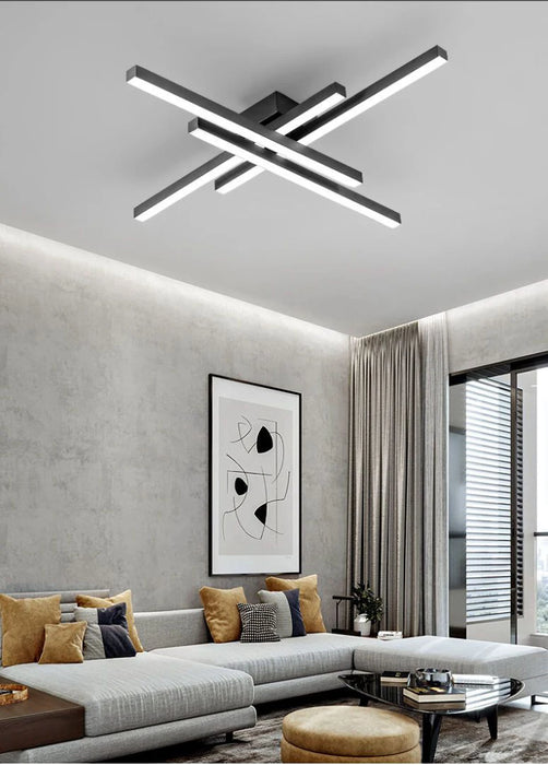 LED Ceiling Light – Modern 4-Bulb Fixture for Bedroom & Foyer - Samanta Factory