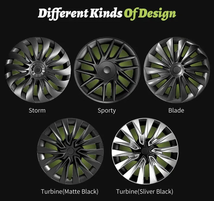 4PCS Wheel Cover Design For Tesla Model 3 Highland 2023-2025 18 Inch Right＆Left Hubcaps Storm Style Wheel Cover Accessories - Samanta Factory