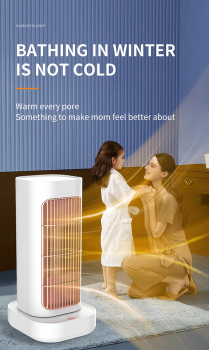Mini Electric Space Heater – Adjustable Temperature & LED Display Samanta Factory