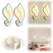 LED Wall Light – Magnolia Petal Design with Warm White Glow - Samanta Factory
