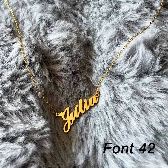 Custom Name Necklace – Personalized Pendant for Women Sf