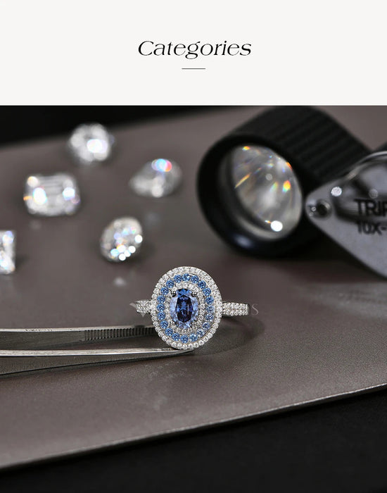 Moissanite Wedding Ring – Oval Cut D Color VVS1 Brilliance SF