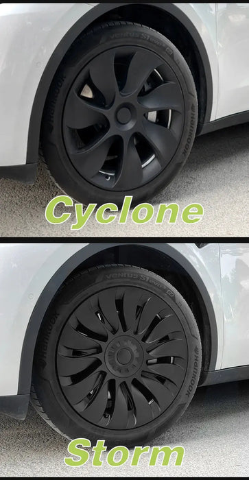 4PCS Design for TESLA Model Y 2020-2024 Vehicle Full Coverage Storm Wheel Cover Cap 19 Inches Wheel Hubcap Automobile Accessorie - Samanta Factory