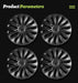 4PCS Wheel Cover Design For Tesla Model 3 Highland 2023-2025 18 Inch Right＆Left Hubcaps Storm Style Wheel Cover Accessories - Samanta Factory