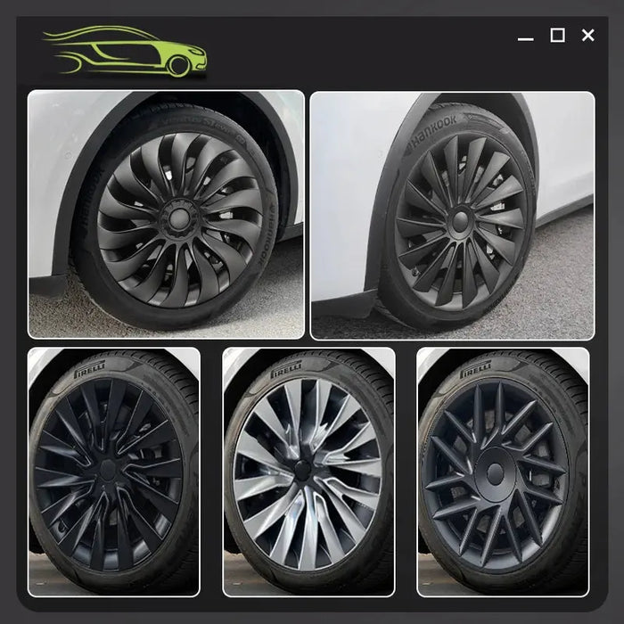 4PCS Wheel Cover Design For Tesla Model 3 Highland 2023-2025 18 Inch Right＆Left Hubcaps Storm Style Wheel Cover Accessories - Samanta Factory