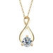 Moissanite Pendant Necklace – D Color VVS1 Twisted Design SF