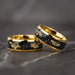 Men’s Tungsten Wedding Band – 18K Gold Plated Finish SF
