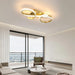 Modern Ceiling Light – 36W Gold Surface-Mounted Fixture with Warm White LED - Samanta Factory