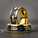 Men’s Tungsten Wedding Band – 18K Gold Plated Finish SF