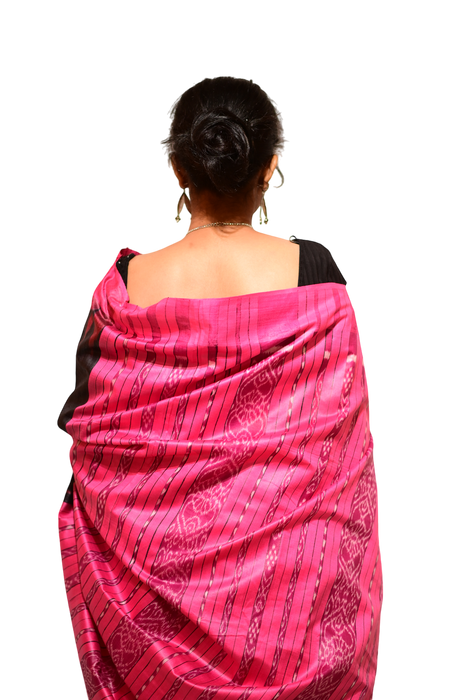 Tussar Silk Saree – Lightweight Elegance with Traditional Art Motifs - Samanta Factory