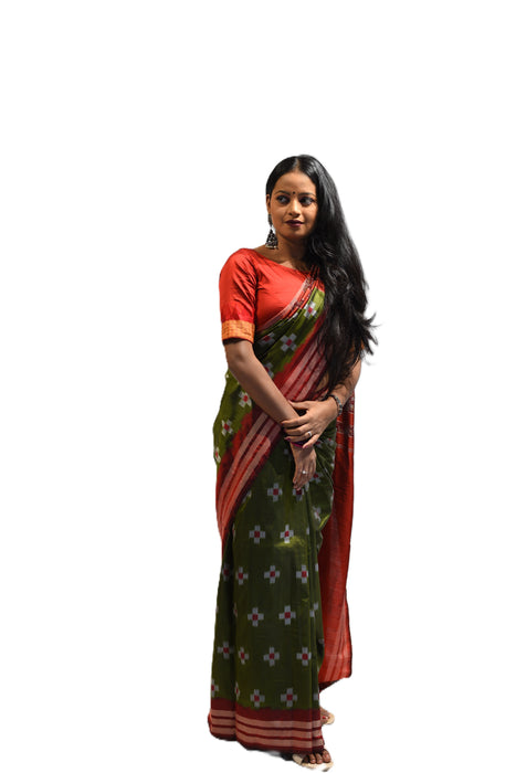 Sambalpuri Saree – Authentic Ikat Weave with Traditional Odia Motifs - Samanta Factory