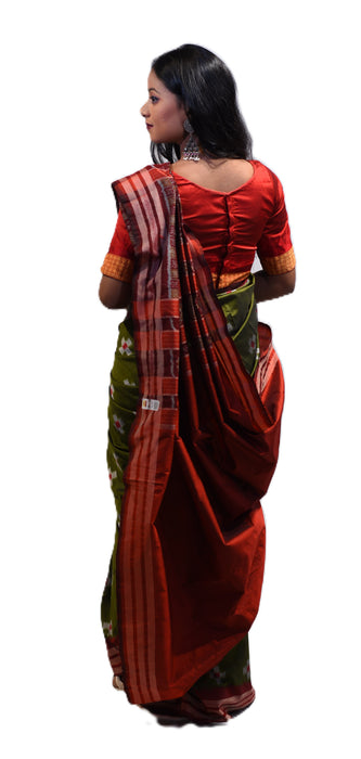 Sambalpuri Saree – Authentic Ikat Weave with Traditional Odia Motifs - Samanta Factory