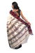 Kotpad Saree – Natural Color with Contrasting Tribal Motif Border - Samanta Factory