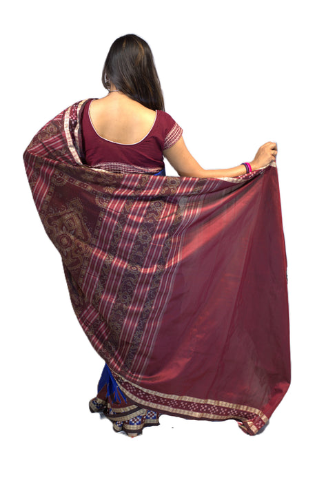 Sambalpuri Saree – Handwoven Ikat with Traditional Odia Motifs - Samanta Factory