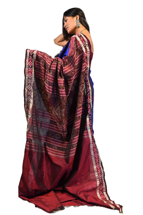 Sambalpuri Saree – Handwoven Ikat with Traditional Odia Motifs - Samanta Factory