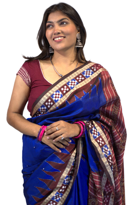 Sambalpuri Saree – Handwoven Ikat with Traditional Odia Motifs - Samanta Factory
