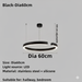 C Ring LED Pendant Light – Dimmable Nordic Hanging Lamp for Dining & Bedroom Spaces - Samanta Factory