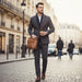 Leather Business Shoulder Bag – Soft Men’s Work Messenger Bag SF