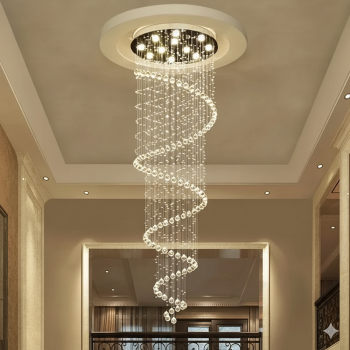 Modern LED Chandelier – Dimmable Flush Mount Ceiling Light - Samanta Factory