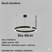 C Ring LED Pendant Light – Dimmable Nordic Hanging Lamp for Dining & Bedroom Spaces - Samanta Factory