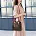 Women’s PU Leather Tote Handbag – Large Capacity Letter Design Tassel Shoulder Bag SF