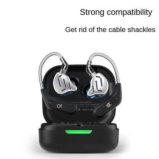 Bluetooth 5.2 wireless in-ear earphones with LED light and Type-C charging