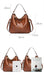 Luxury Faux Leather Hobo Handbag – Large Designer Women’s Tote Shoulder & Crossbody Bag SF
