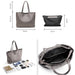 Genuine Leather Casual Tote – Soft, Versatile Design for Women - Samanta Factory